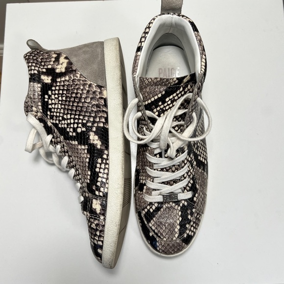PAIGE Shoes - Paige Animal Print Ankle High Sneakers in Size 8.5